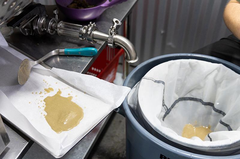 Extract collection · parchment & filter bag