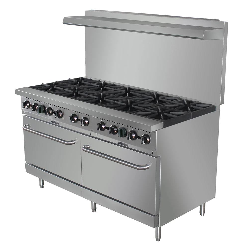 10-burner stainless range · 2 ovens
